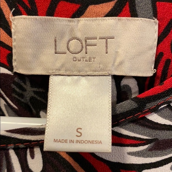 Loft Patterned Dress Size S - Picture 3 of 3